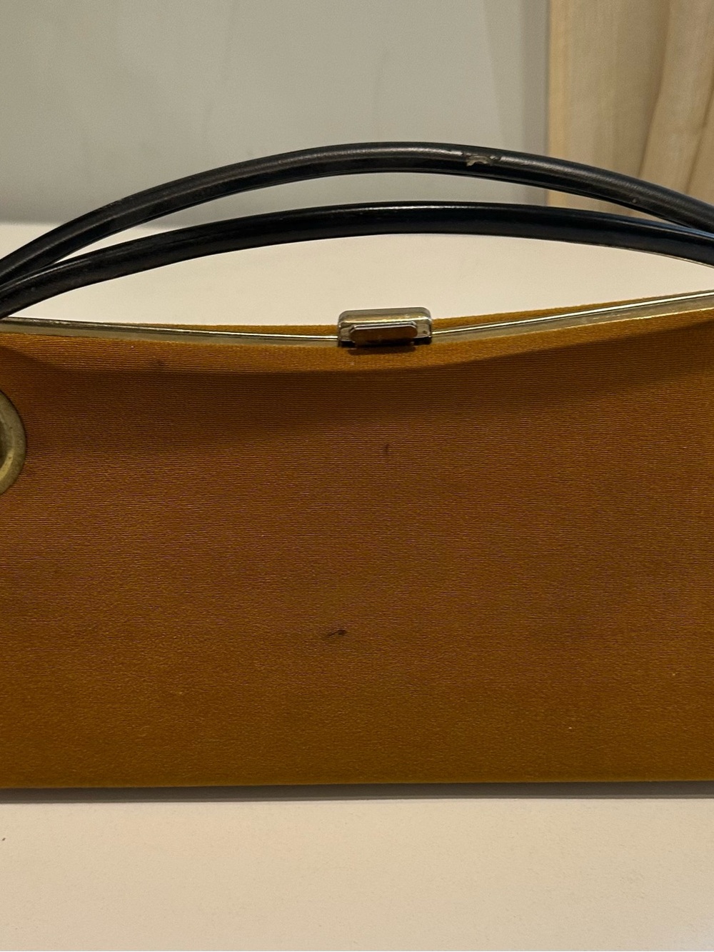 Vintage Classic Brown Suede Leather Top-Handle Women's Bag